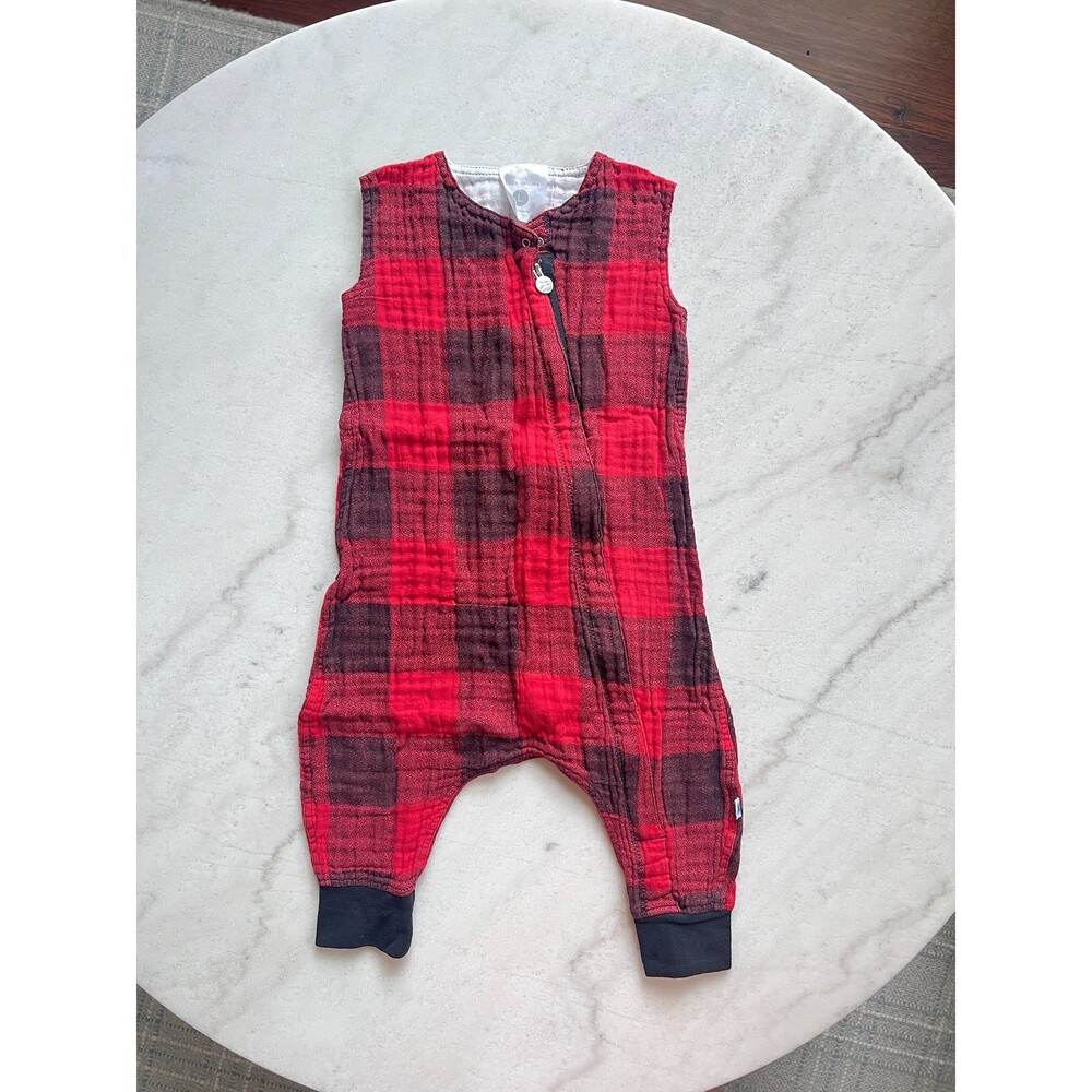 Little Unicorn Plaid Sleep Romper Size L 12-18 Months